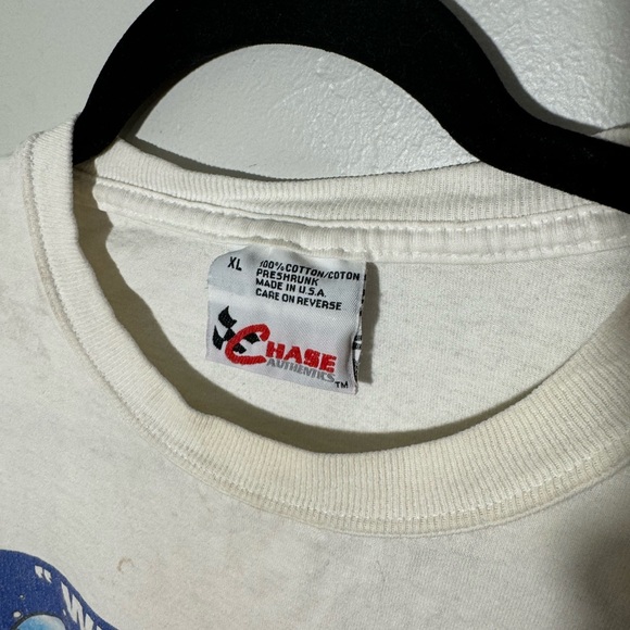 Mens XL Vtg '99 Jeff Gordon Superman T Shirt NASCAR Chase Authentics White Chevy - Picture 4 of 5
